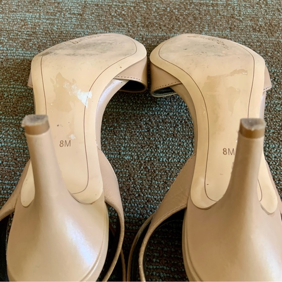 Sam Edelman Beige Okala Ankle Strap Pointed Toe Dress Pumps Heels, size 8 EU 39 - Picture 12 of 12